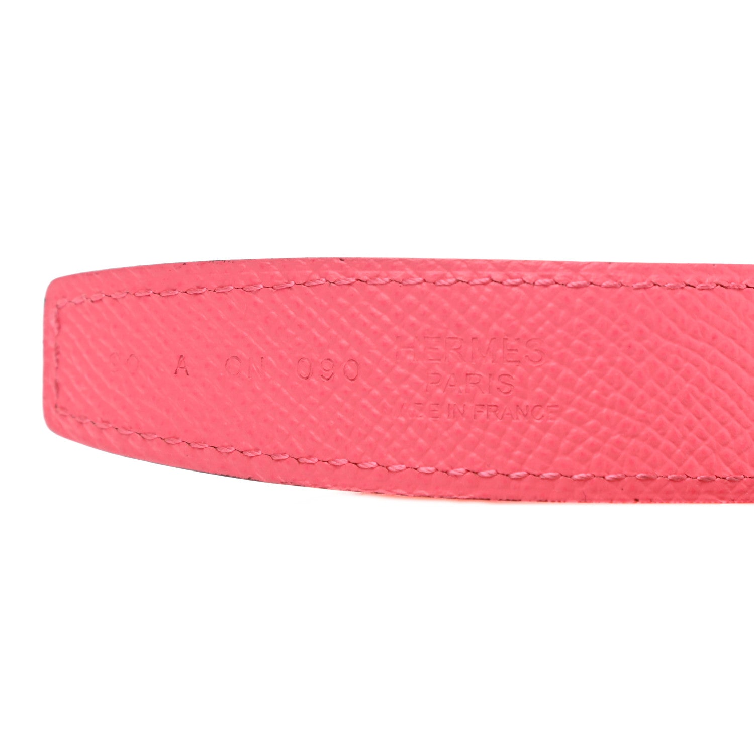 Hermes Swift Epsom 24mm Belt Strap 90 Orange Poppy Rose Azalee 3 of 6