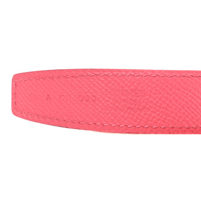 Hermes Swift Epsom 24mm Belt Strap 90 Orange Poppy Rose Azalee 3 of 6