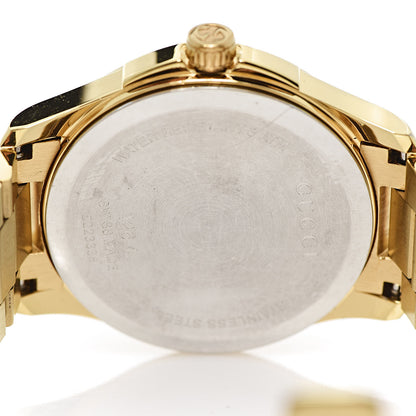 Gucci Stainless Steel 38mm G-Timeless Diamante Quartz Watch Gold 7 of 9