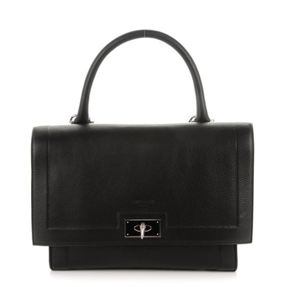 Givenchy Grained Calfskin Small Shark Lock Satchel Black 1 of 6