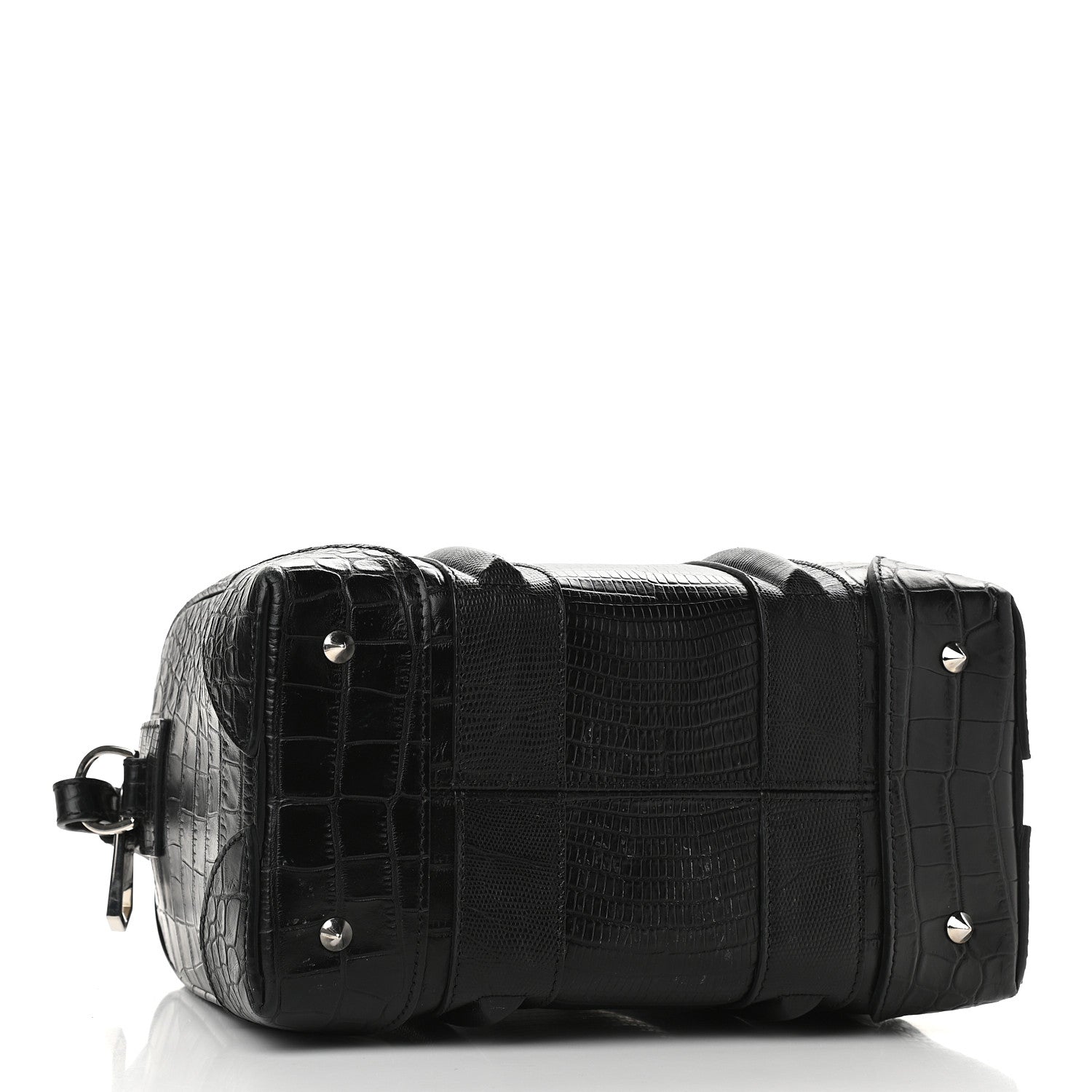 Givenchy Calfskin Crocodile Embossed Mini Lucrezia Black 3 of 11