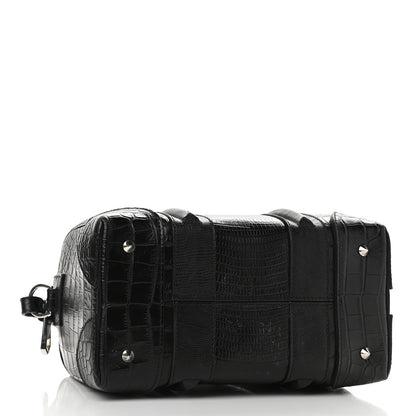 Givenchy Calfskin Crocodile Embossed Mini Lucrezia Black 3 of 11