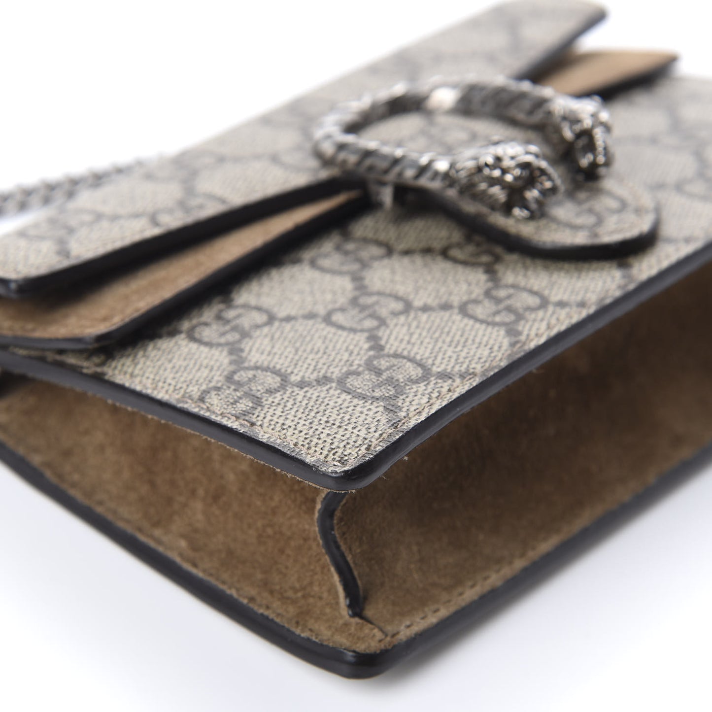 GG Supreme Monogram Super Mini Dionysus Shoulder Bag Taupe