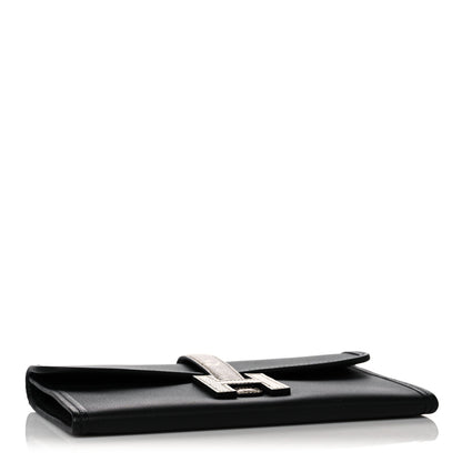 Hermes Swift Lizard Jige Touch Duo Clutch Black Ombre 5 of 13