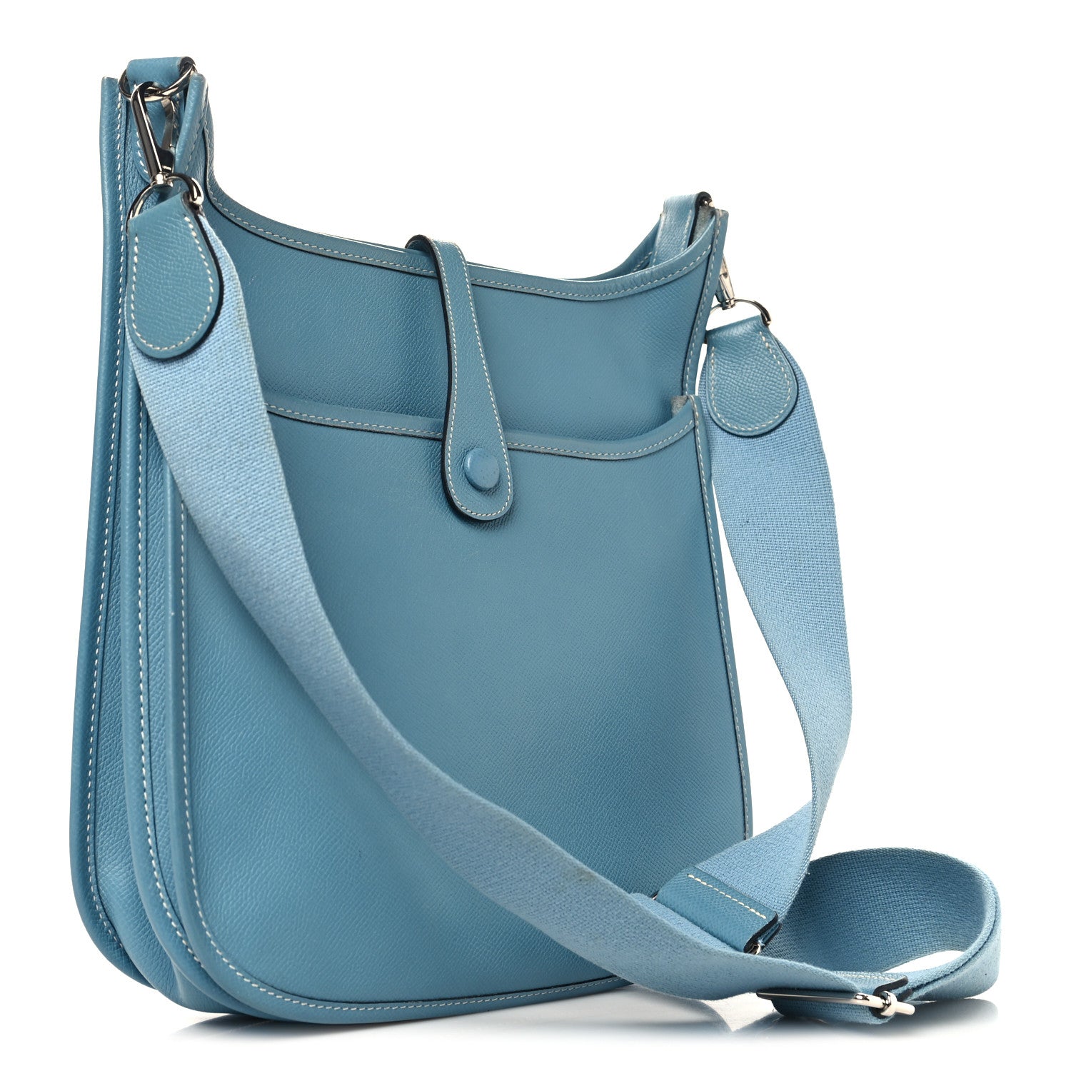 Hermes Epsom Evelyne III PM Blue Jean 3 of 11