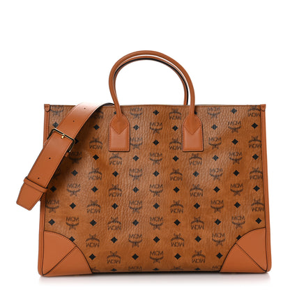 MCM Visetos Large Munchen Tote Cognac 1 of 10