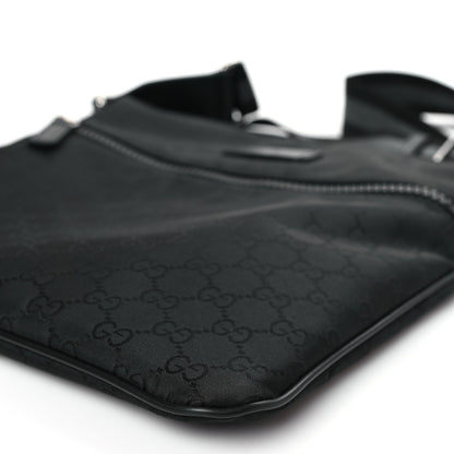 Gucci Nylon Monogram Small Flat Messenger Bag Black 10 of 10