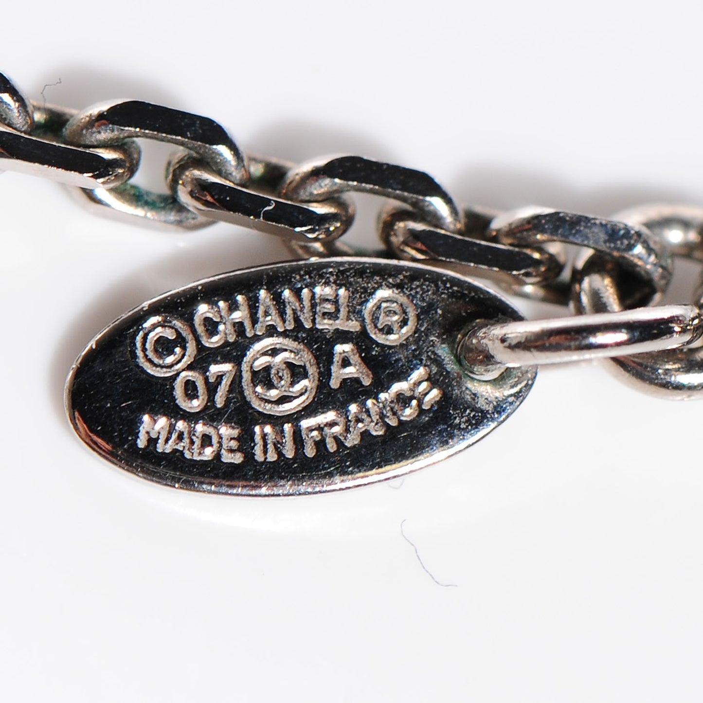 Crystal CC Square Charm Necklace