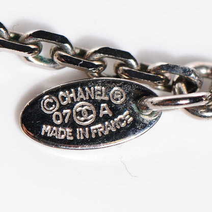 Chanel Crystal CC Square Charm Necklace 4 of 6