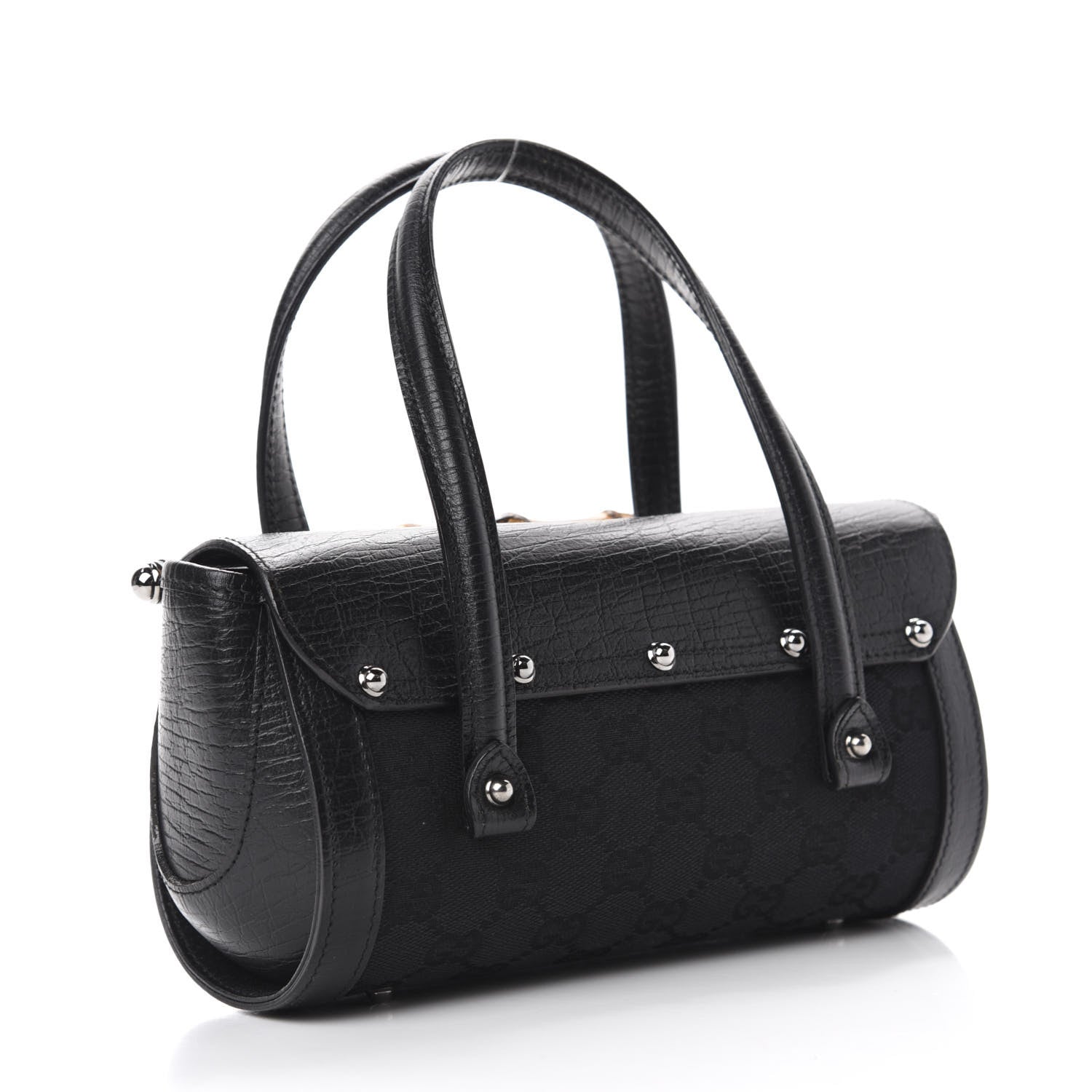 Gucci Monogram Small Bamboo Bullet Black 3 of 10