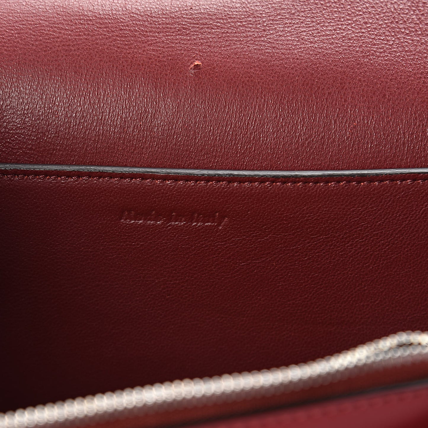 Shiny Smooth Calfskin Medium Frame Shoulder Bag Red Navy