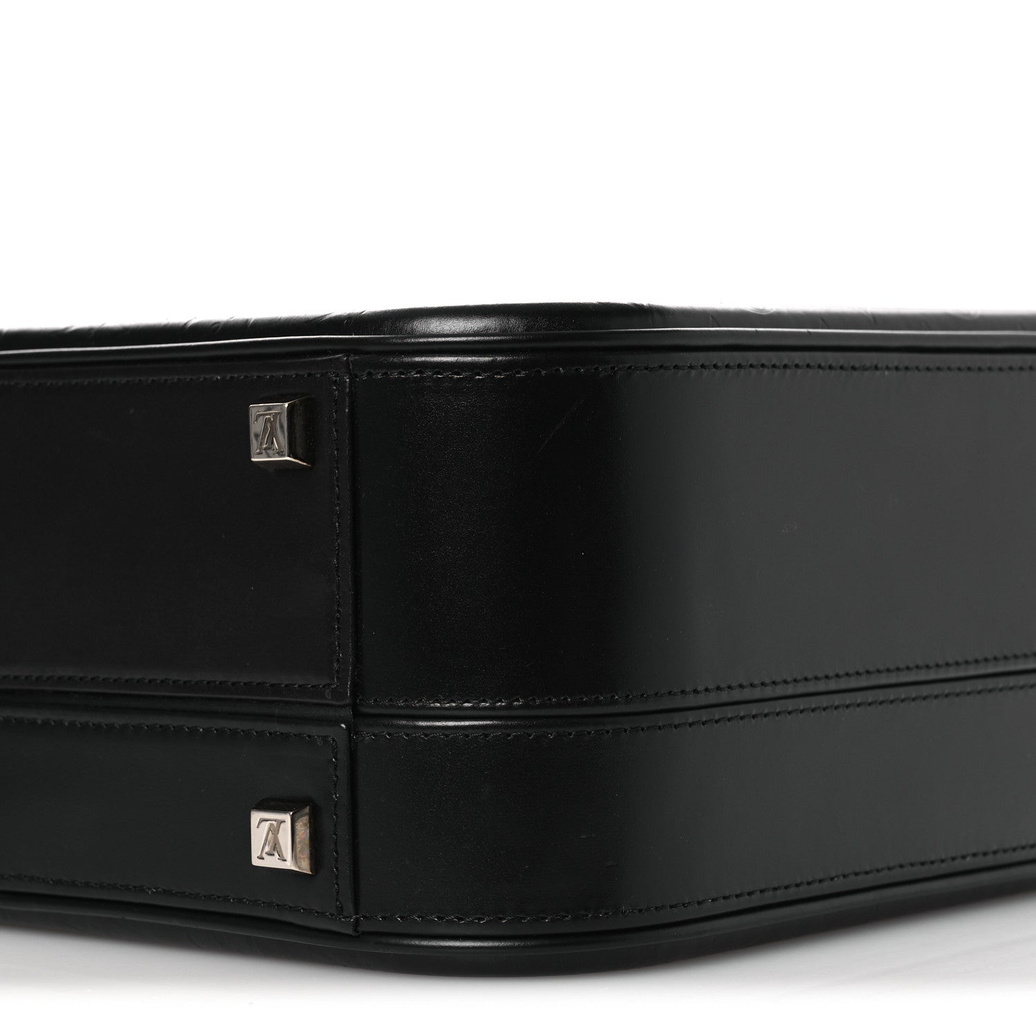 Louis Vuitton Monogram Glace Valisette MM Black 9 of 13