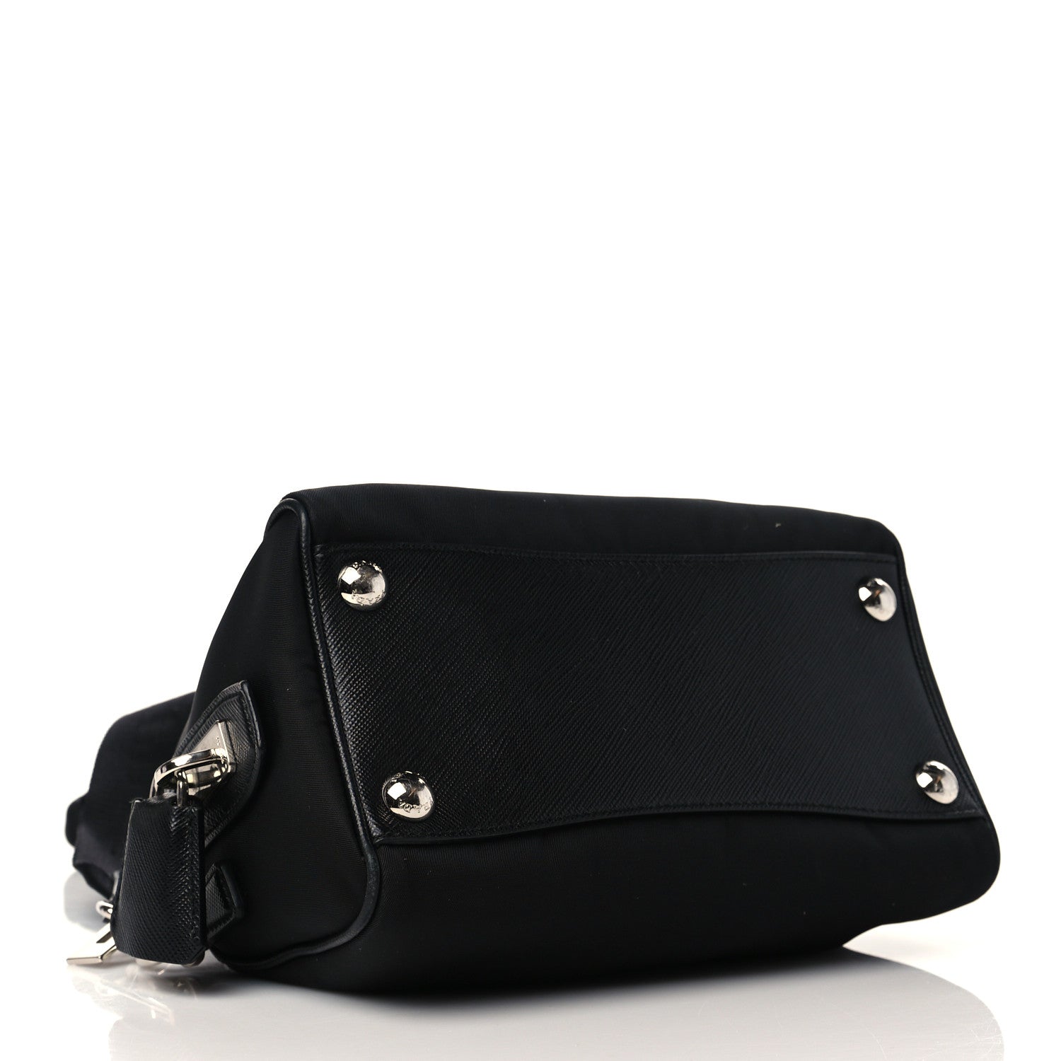 Prada Nylon Saffiano Re-Edition 2005 Top Handle Crossbody Bag Black 4 of 6