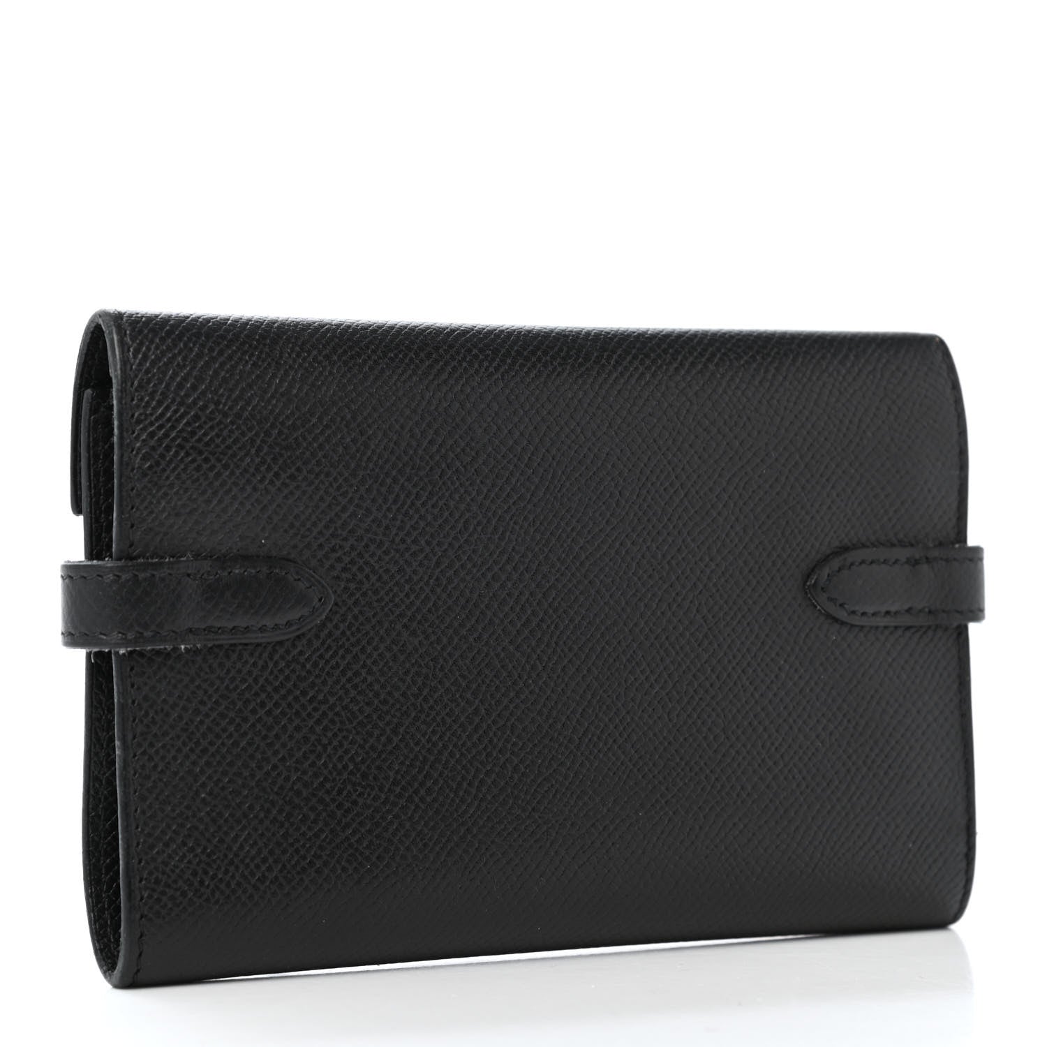 Hermes Epsom Medium Kelly Wallet Black 2 of 4