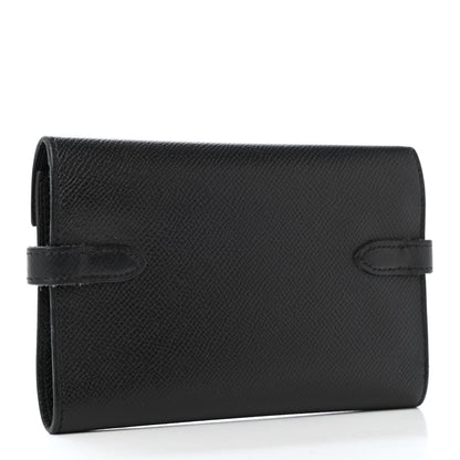 Hermes Epsom Medium Kelly Wallet Black 2 of 4