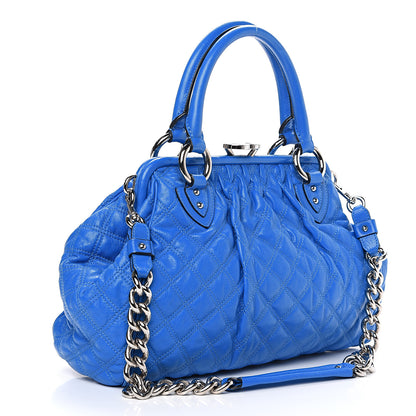 Marc Jacobs Calfskin Quilted Stam Bright Blue 2 of 16