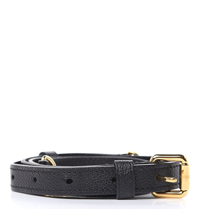 Louis Vuitton Calfskin Adjustable Shoulder Strap Black 2 of 4