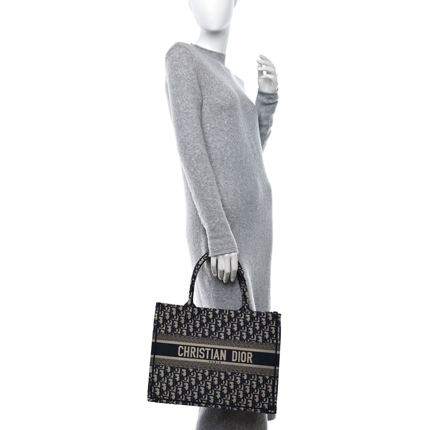 Oblique Medium Book Tote Blue Multicolor