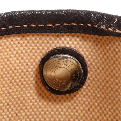 Hermes Toile Leather Garden Party Tote 36 MM Brown 7 of 10
