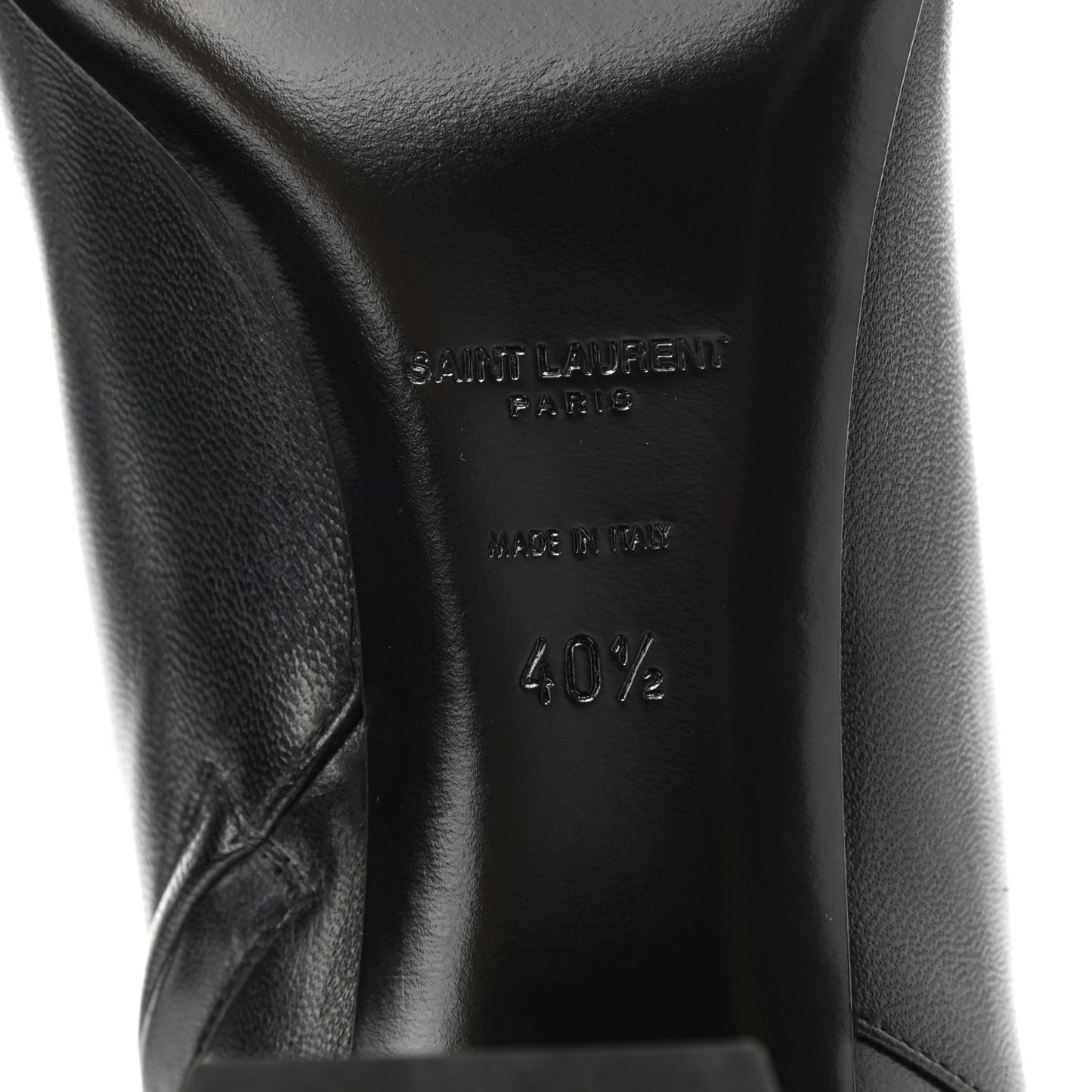 Nappa Vendome Loulou Ankle Zip Boot 40.5 Black