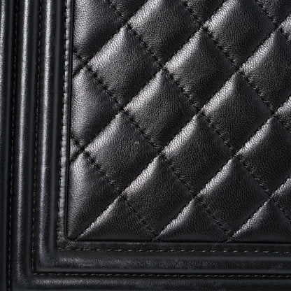 Chanel Lambskin Quilted New Medium Boy Flap Black 24 of 25