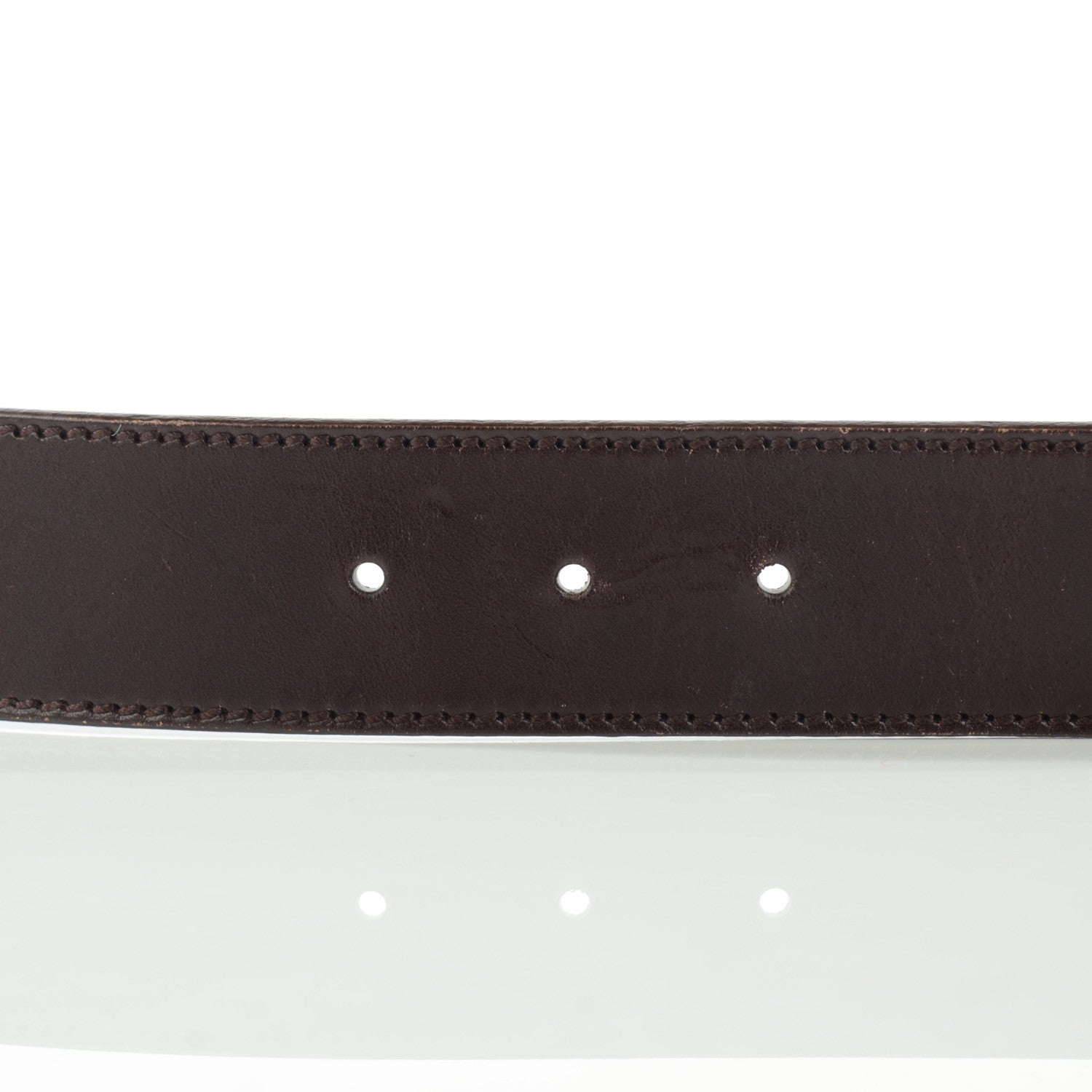 Gucci Calfskin Interlocking G Belt 75 30 Dark Brown 7 of 8