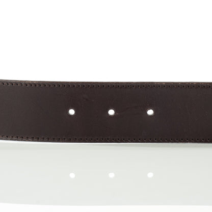 Gucci Calfskin Interlocking G Belt 75 30 Dark Brown 7 of 8