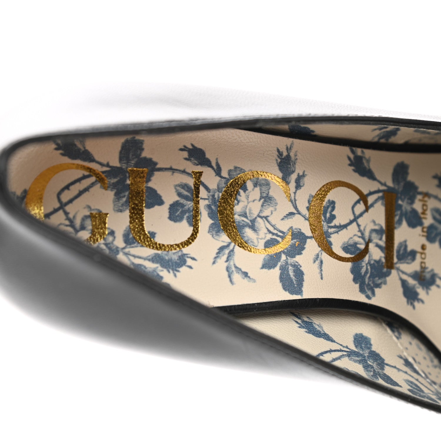 Gucci Malaga Kid GG Victoire 95mm Loafer Pumps 35 Black 7 of 9