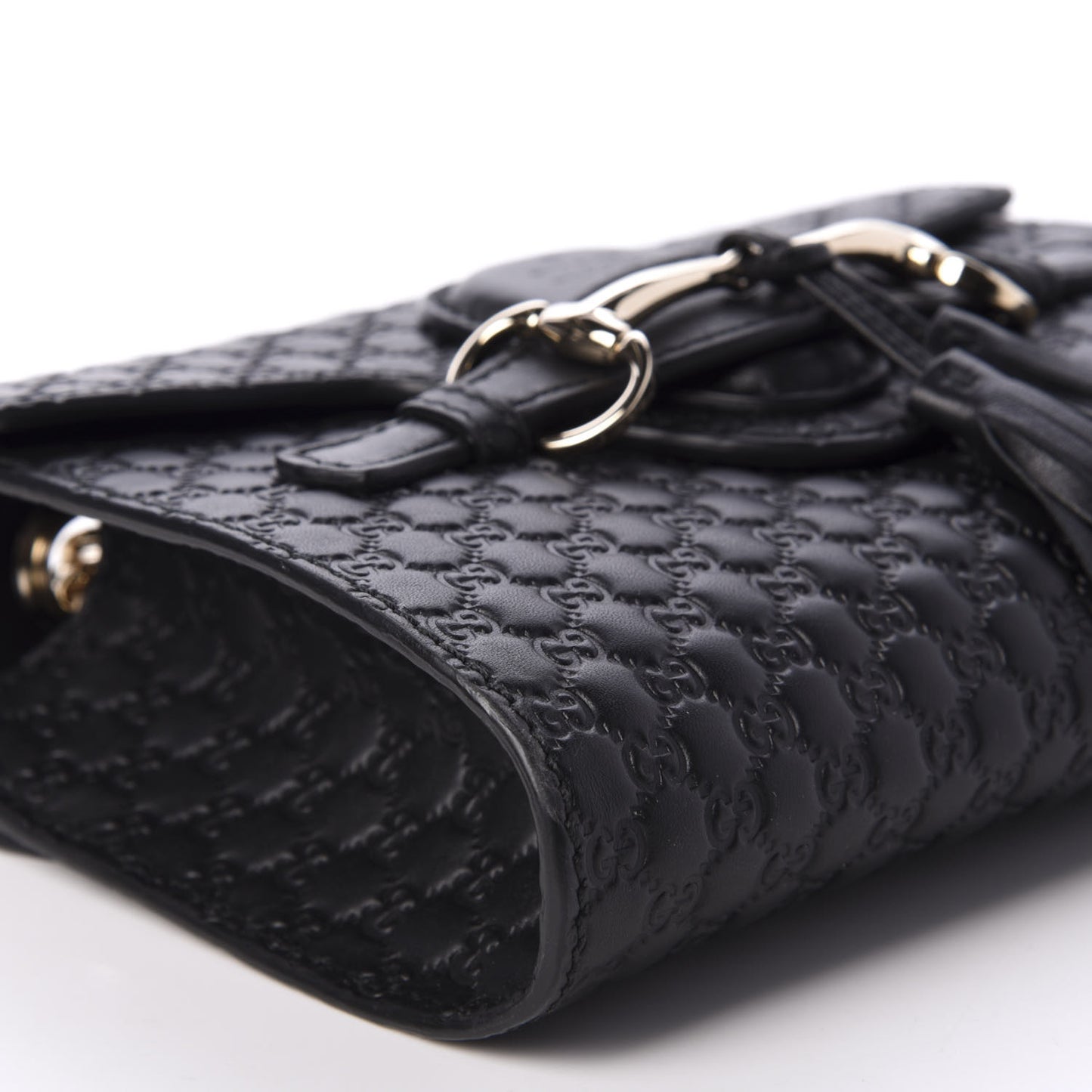 Microguccissima Mini Emily Shoulder Bag Black