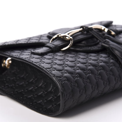 Gucci Microguccissima Mini Emily Shoulder Bag Black 6 of 10
