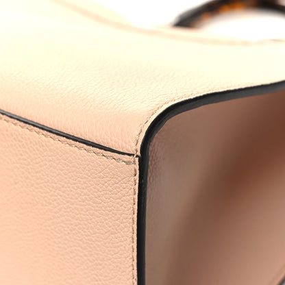 Fendi Vitello King Plexiglass Logo Embossed Medium Fendi Sunshine Shopper Tote Light Rose 13 of 13