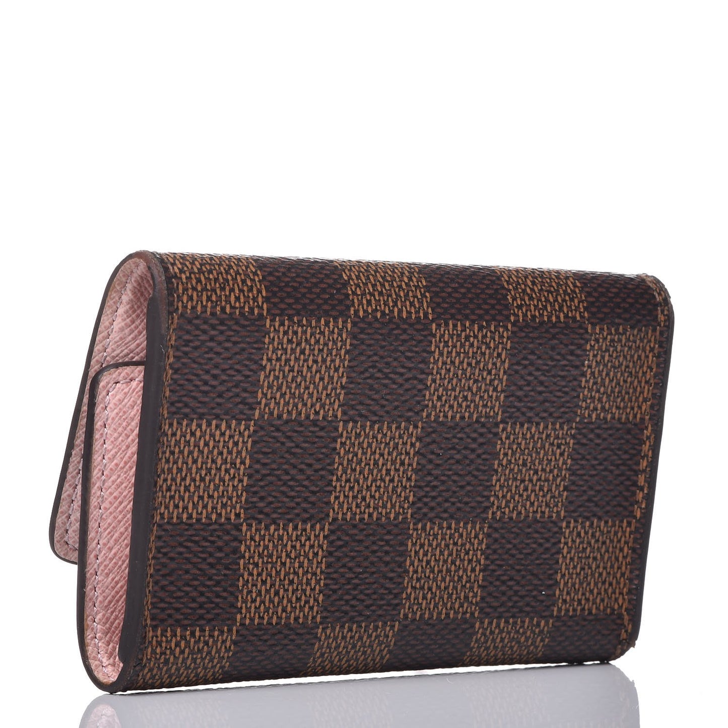 Damier Ebene Multicles 6 Key Holder Rose Ballerine