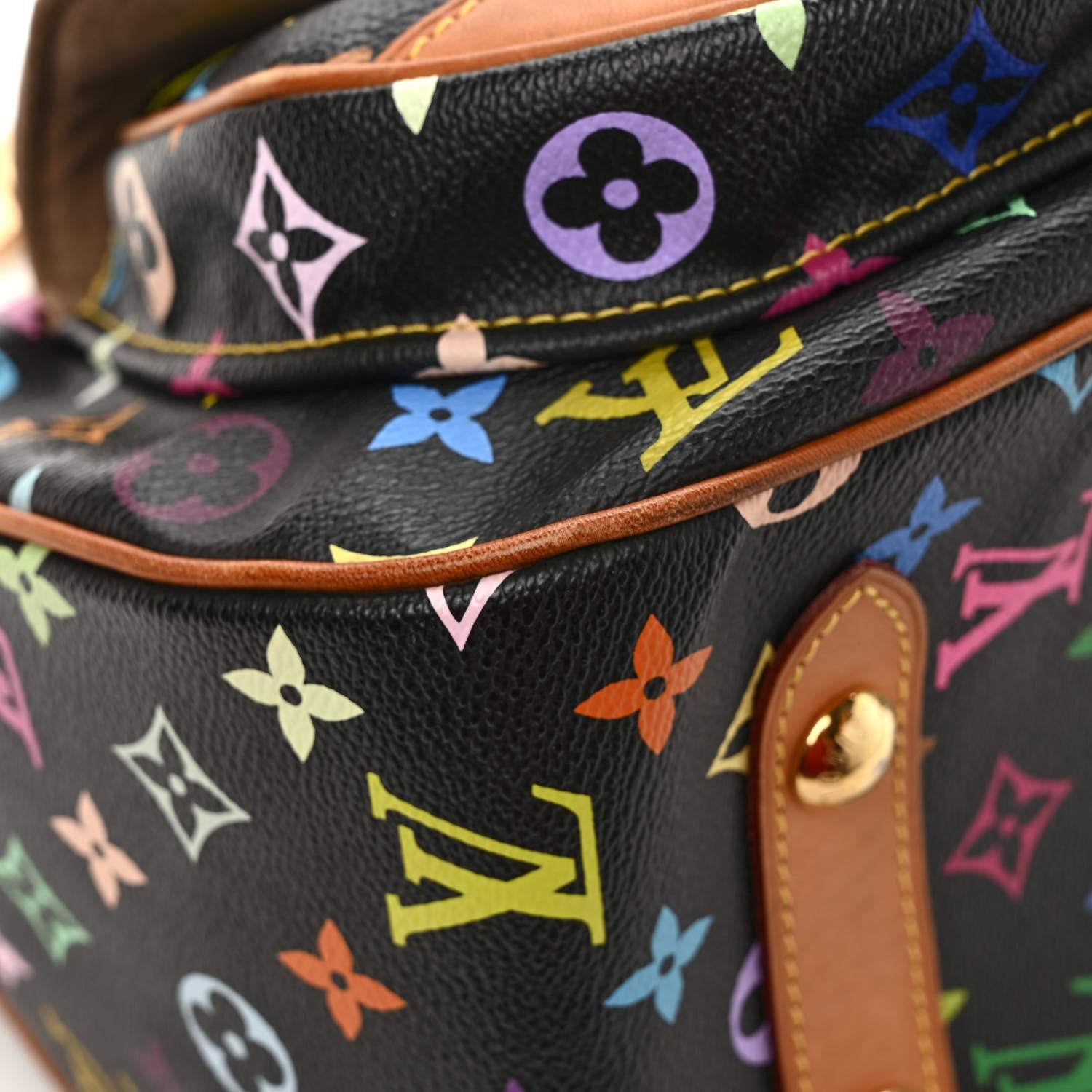 Louis Vuitton Monogram Multicolor Rita Black 9 of 10