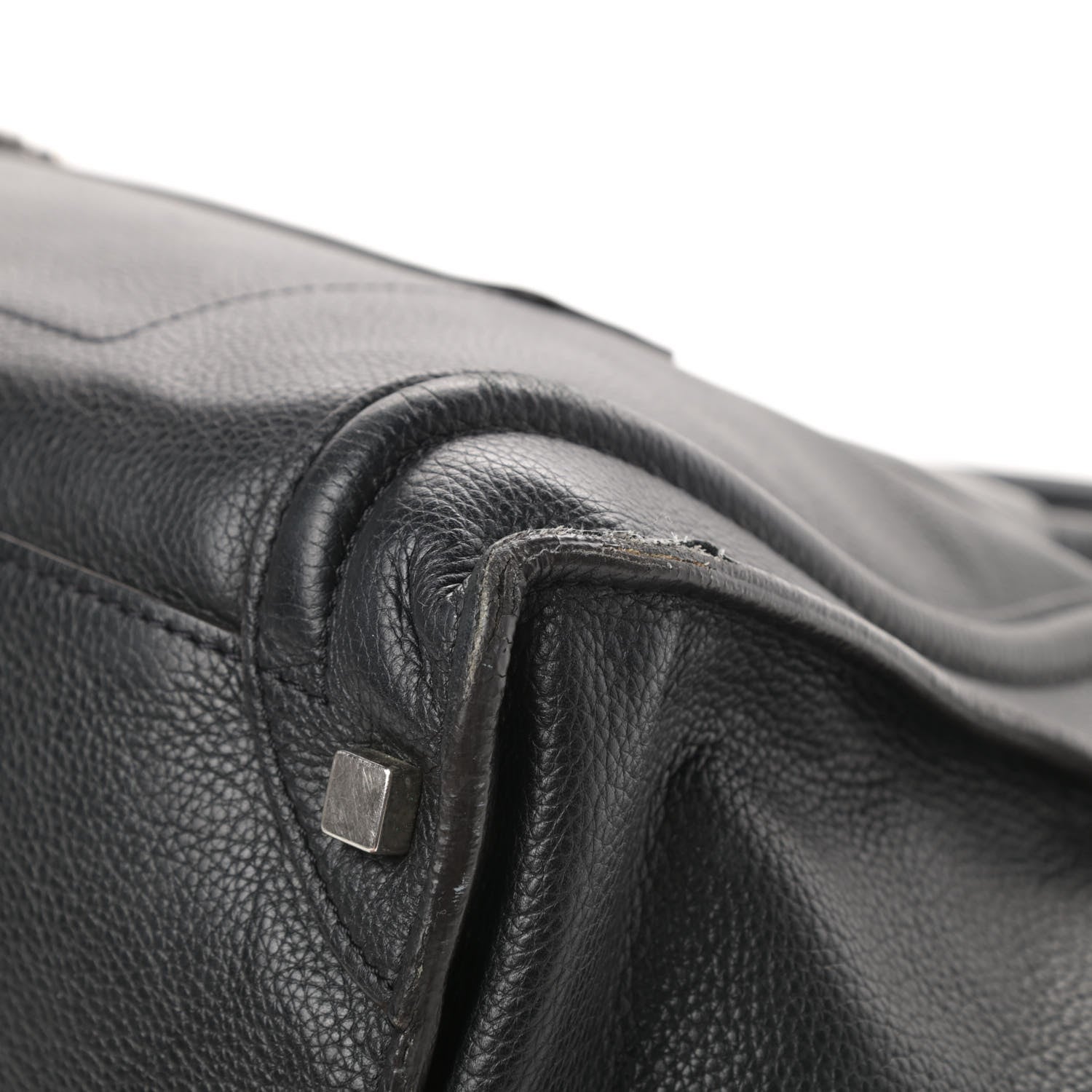 Celine Drummed Calfskin Shoulder Luggage Black 9 of 17