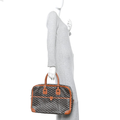 Goyard Goyardine Ambassade MM Briefcase Black Gold 3 of 9
