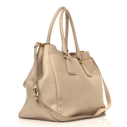 Prada Vitello Daino Tote Sabbia 2 of 6