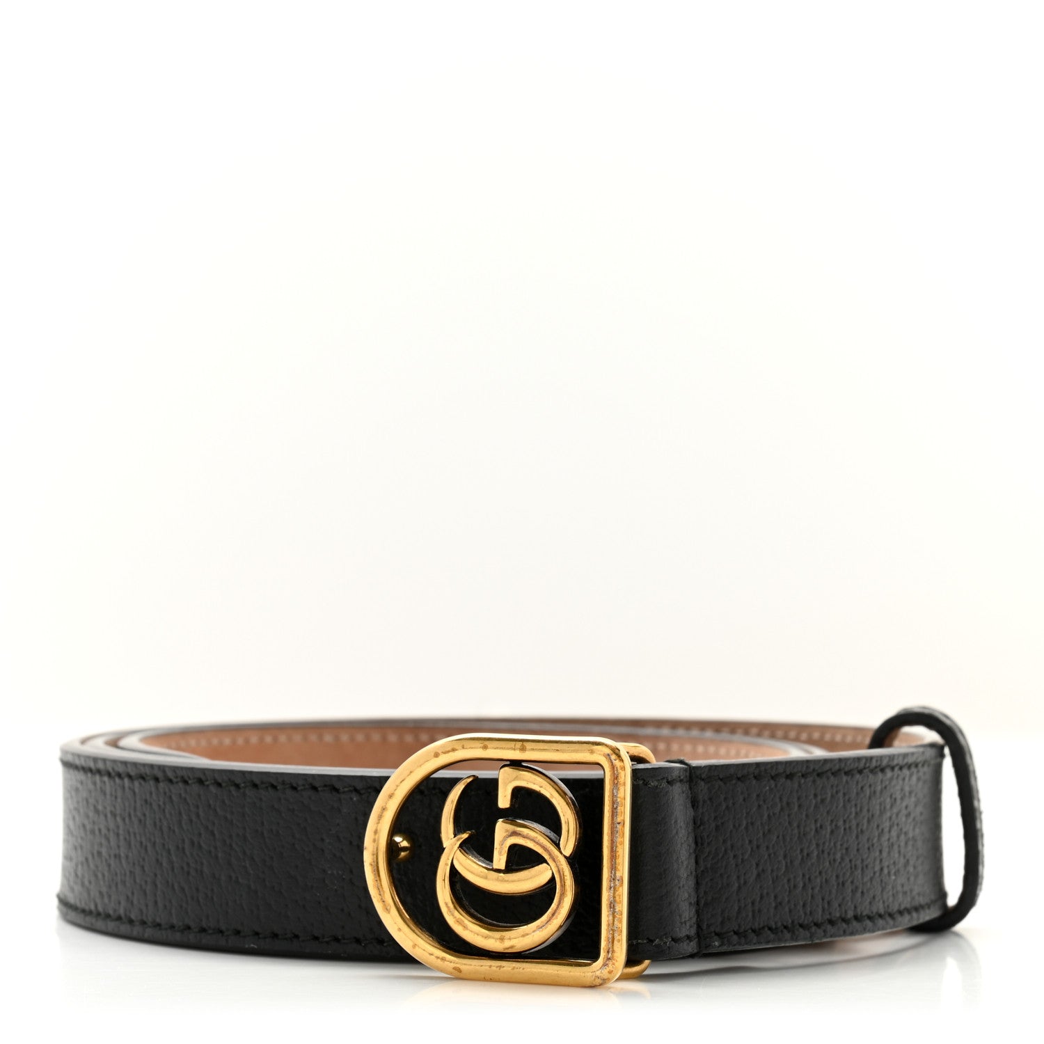 Gucci Calfskin Framed Double G Belt 90 36 Black 1 of 6