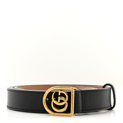 Gucci Calfskin Framed Double G Belt 90 36 Black 1 of 6