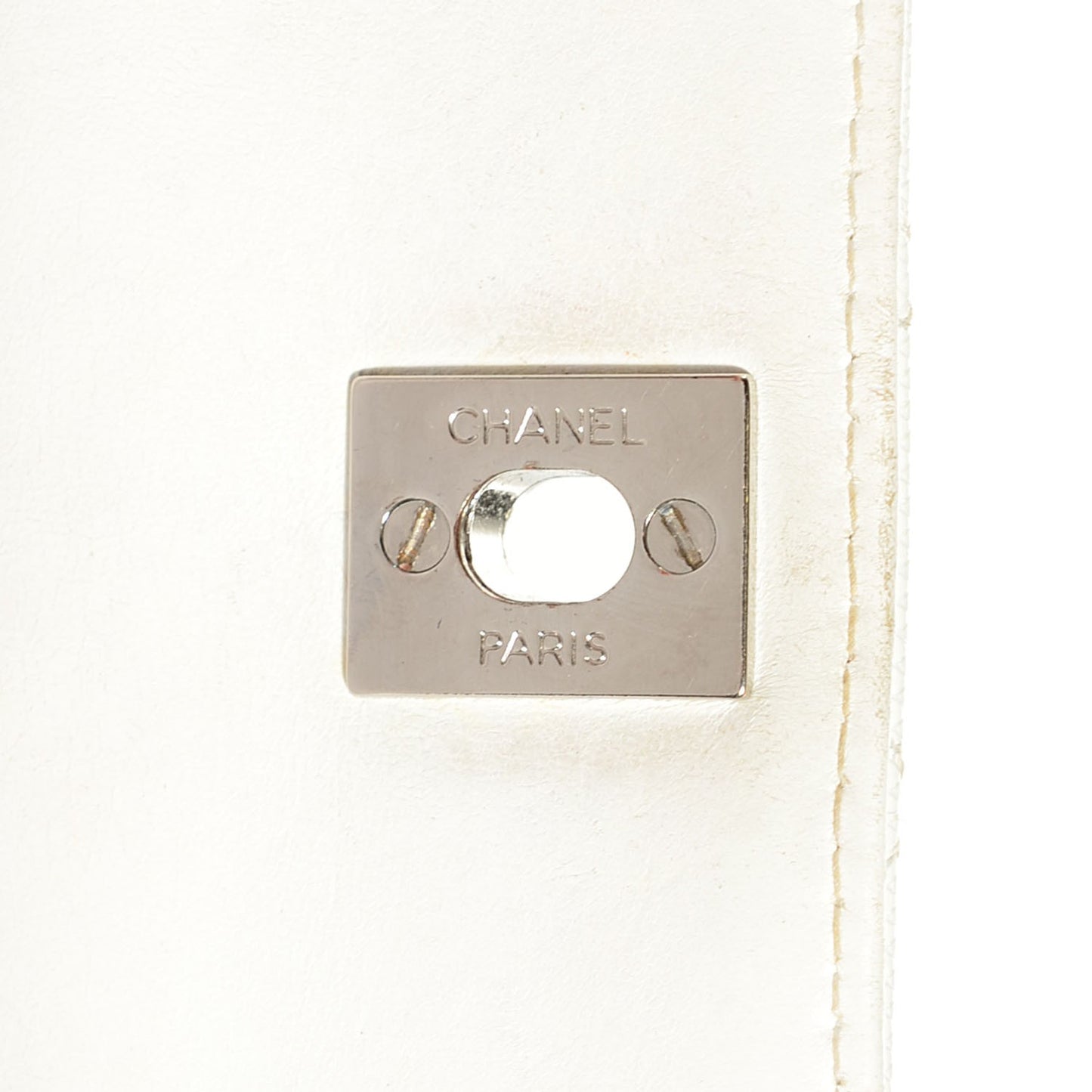 Lizard Quilted Small Flap White