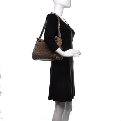 Chanel Washed Lambskin Chain Around Hobo Taupe 2 of 12