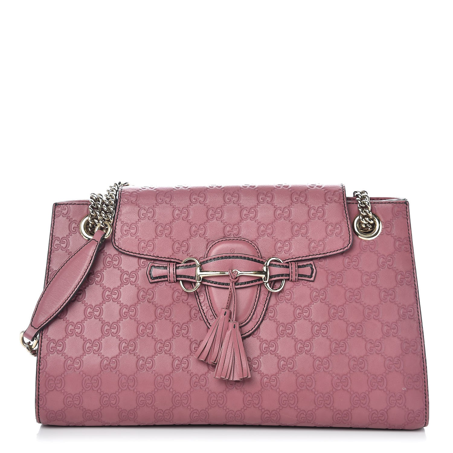 Gucci Guccissima Large Emily Chain Shoulder Bag Peonia Flower 1 of 17