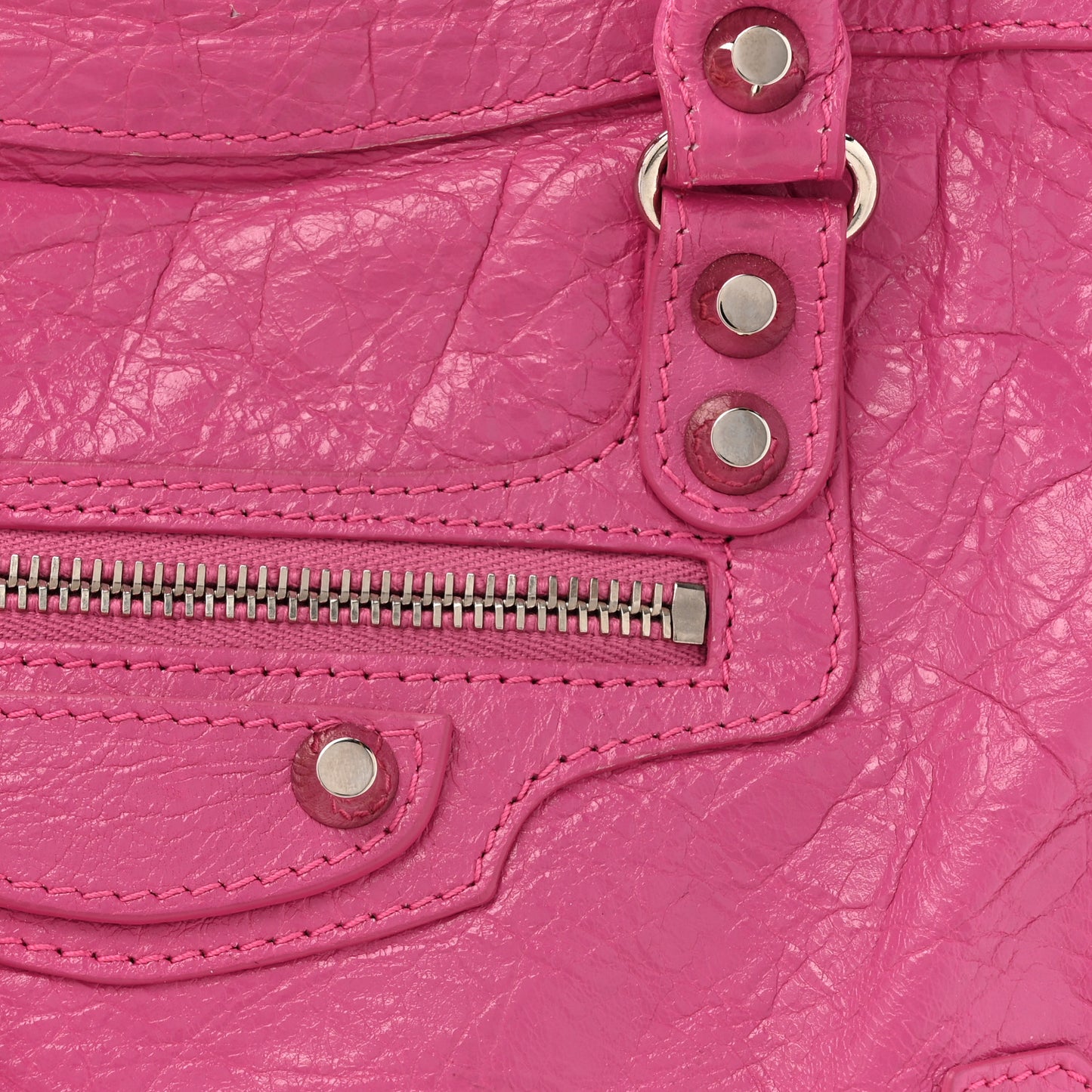 Agneau Classic Silver Hardware S City Flamingo