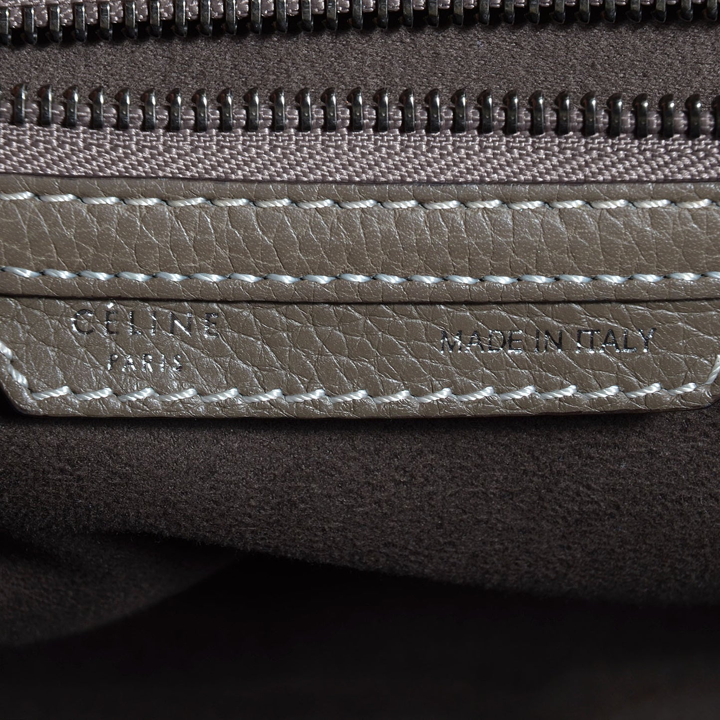 Drummed Calfskin Micro Luggage Souris