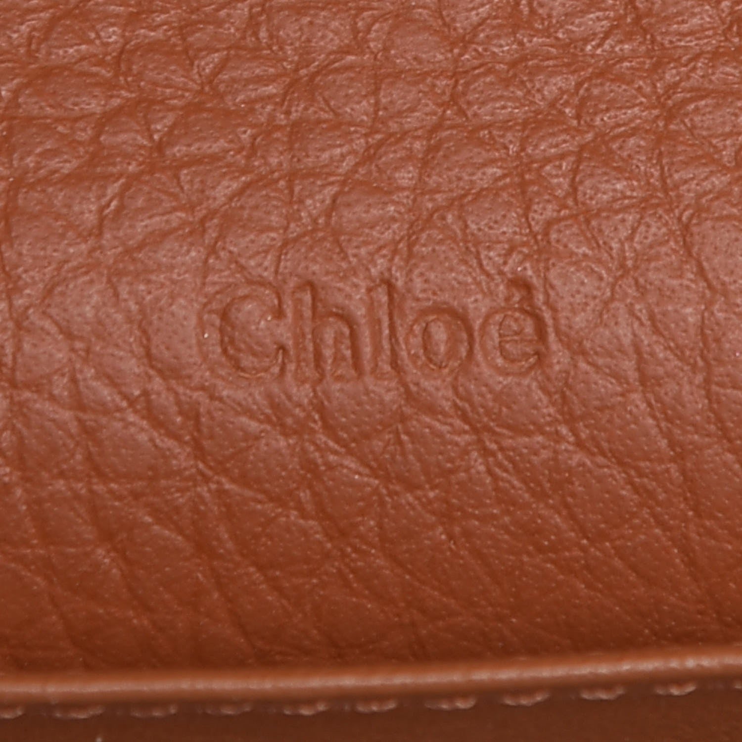 Chloe Calfskin Alphabet Long Wallet Brown 5 of 8