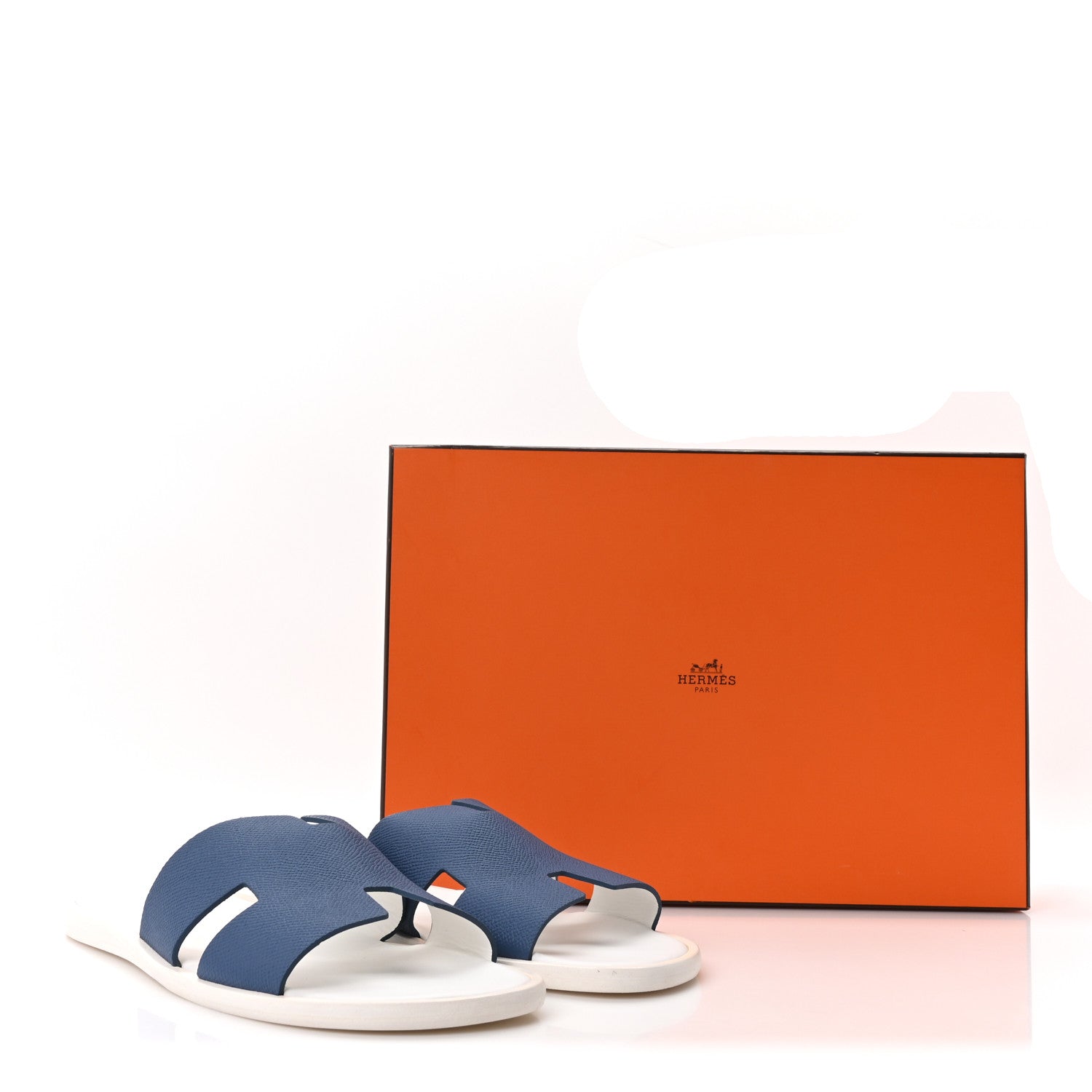 Hermes Epsom Mens Izmir Sandals 42.5 Ocean 1889761 – FASHIONPHILE