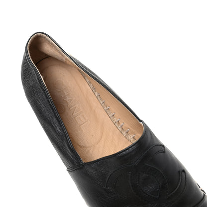 Chanel Lambskin CC Espadrilles 35 Black 8 of 11