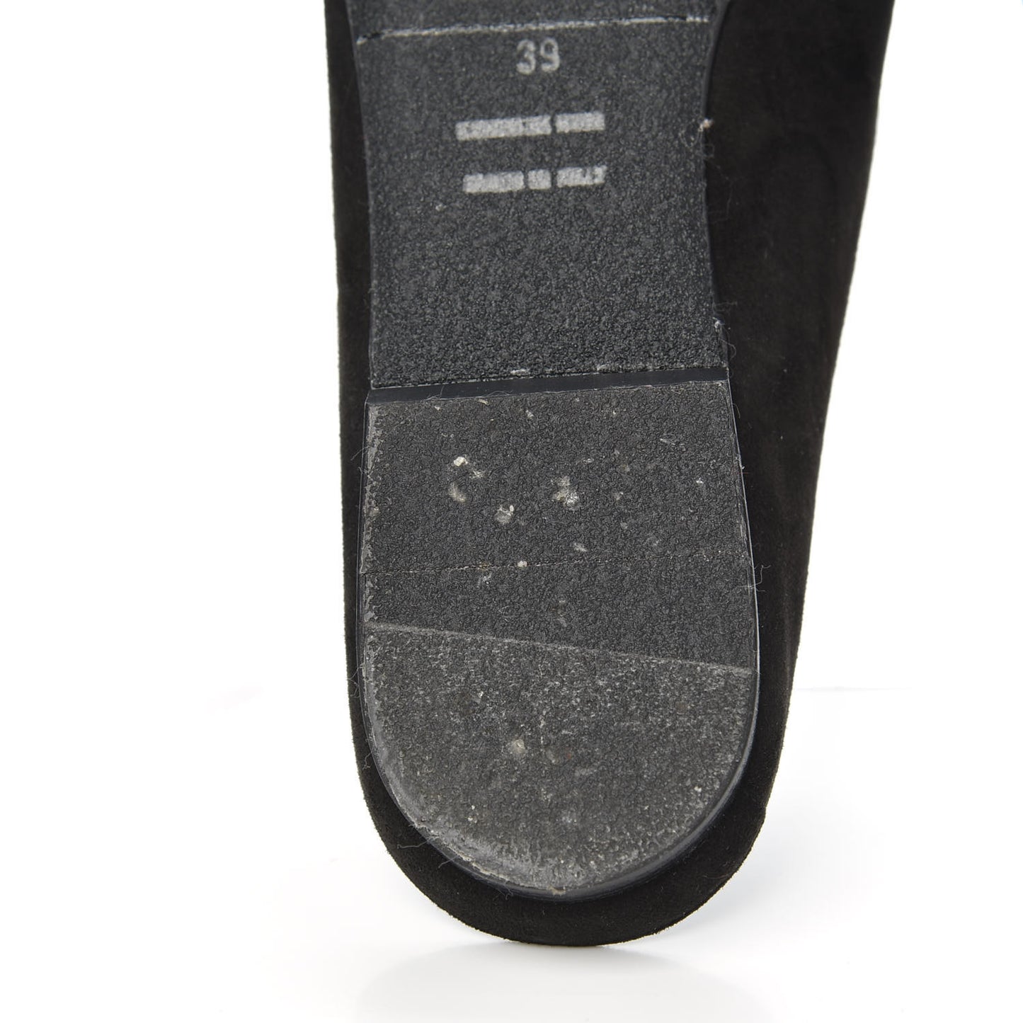 Suede Goatskin Crystal Roxane Mules 39 Gris Argente Black