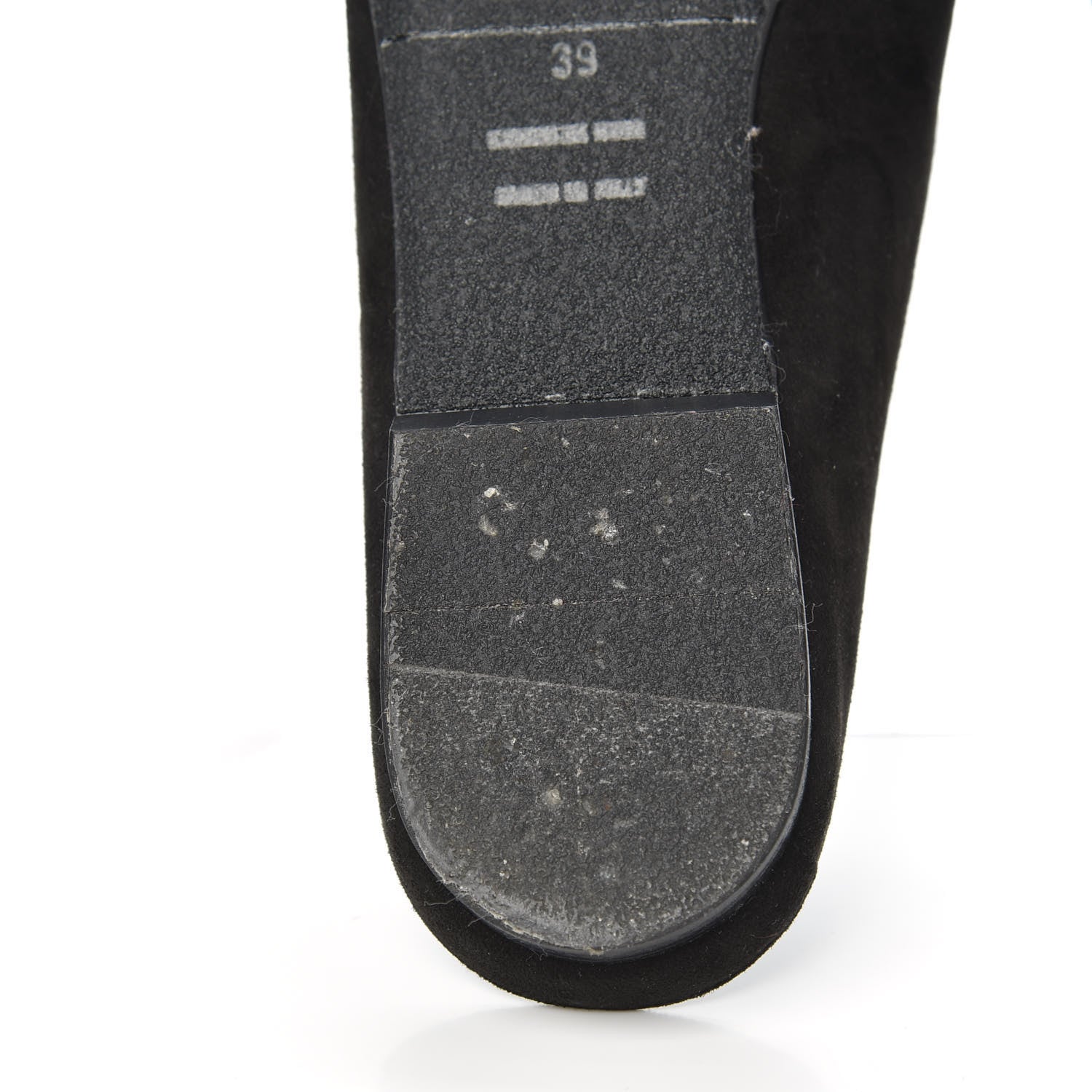 Hermes Suede Goatskin Crystal Roxane Mules 39 Gris Argente Black 8 of 11