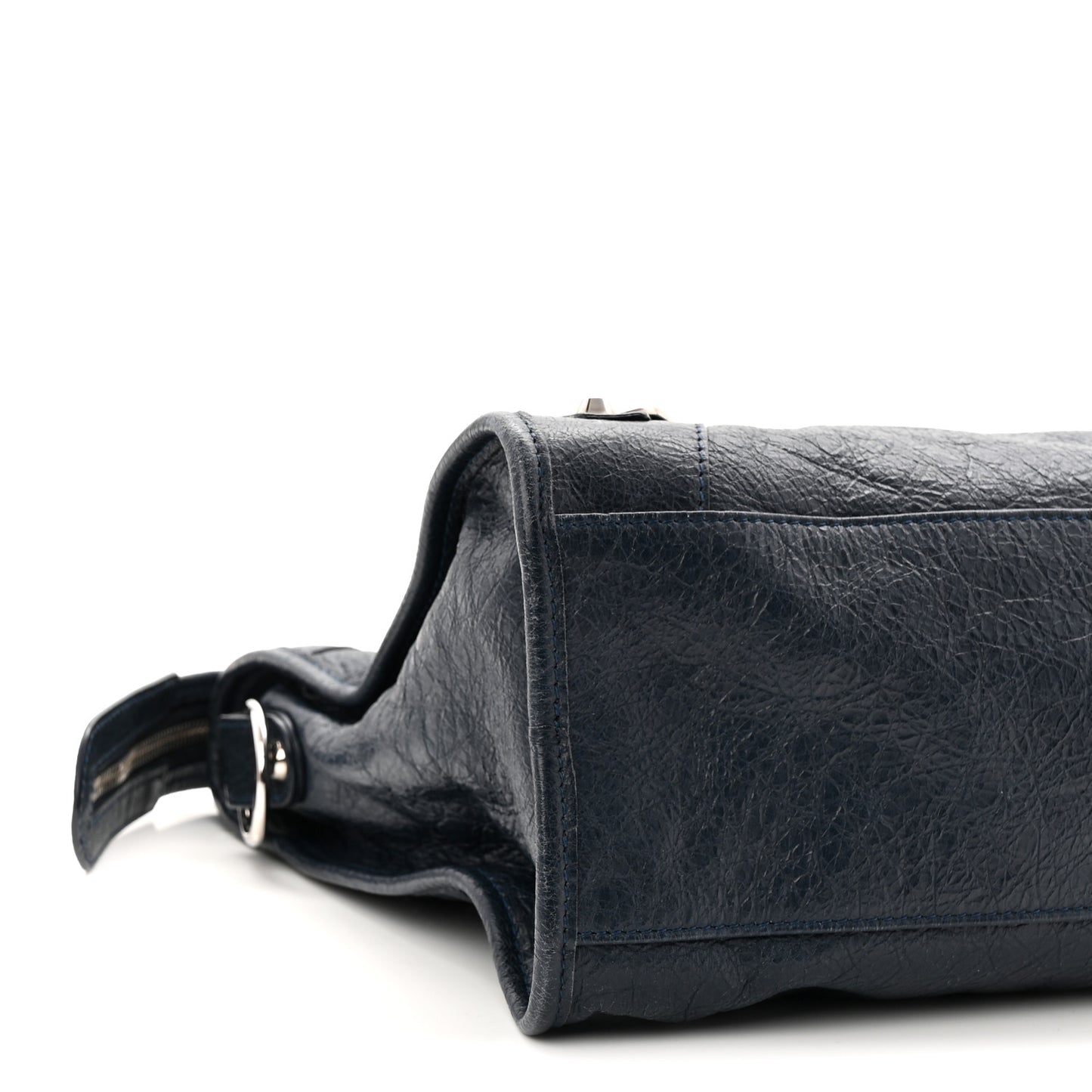 Agneau Classic Silver Hardware City Bleu Obscur
