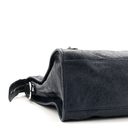 Balenciaga Agneau Classic Silver Hardware City Bleu Obscur 10 of 11